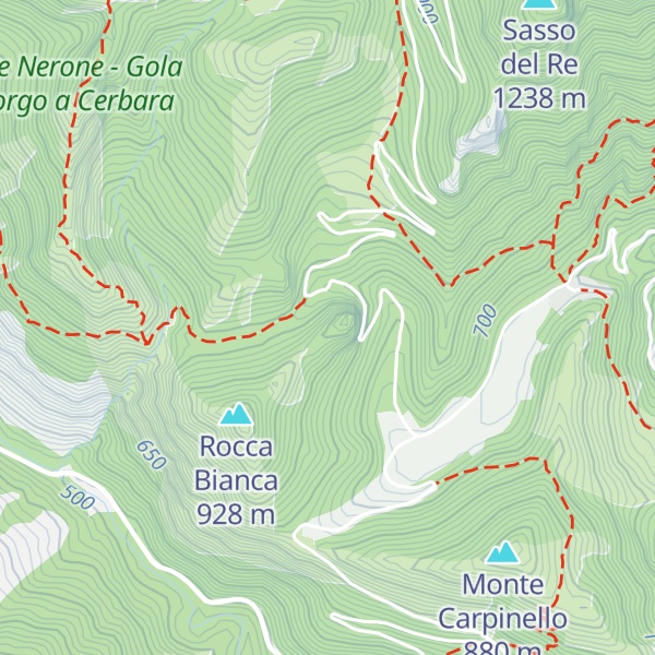 Map of Sasso della Rocca