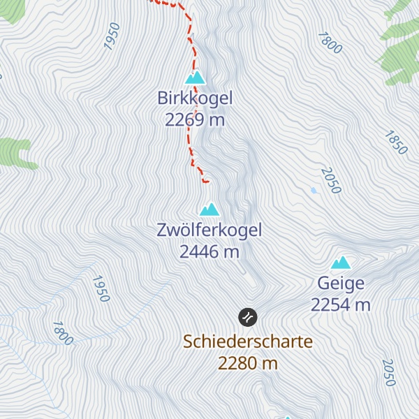 Map of Zwölferkogel