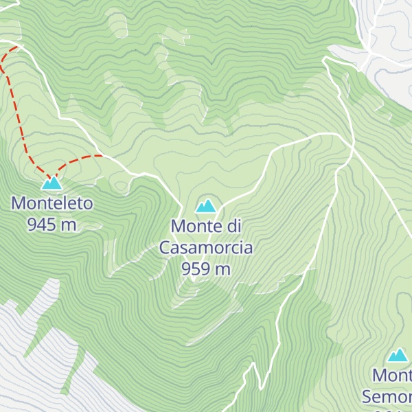 Map of Monte di Casamorcia