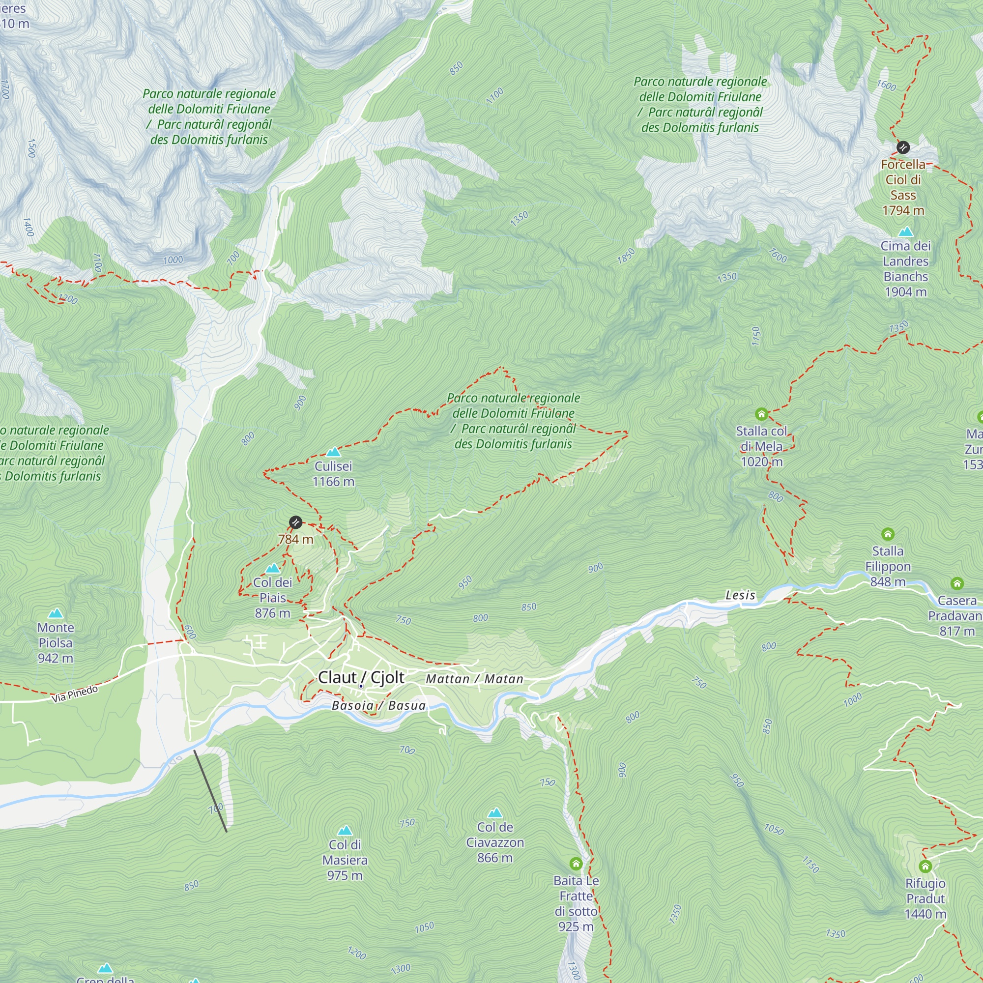 Stalla del Fager map