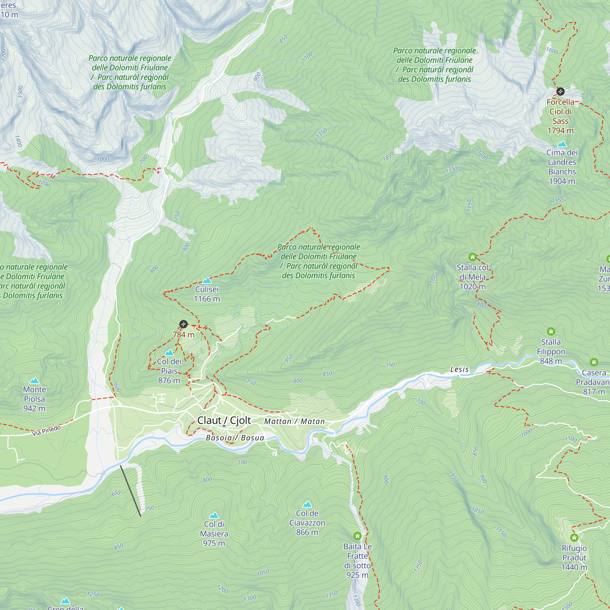 Stalla del Fager map