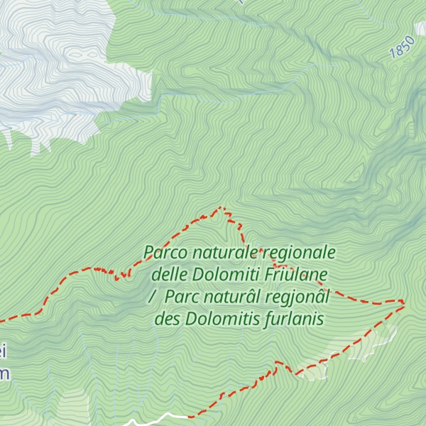 Map of Cima Val Tremuoia