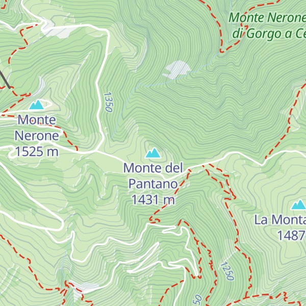 Map of Monte del Pantano