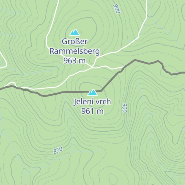 Map of Jelení vrch