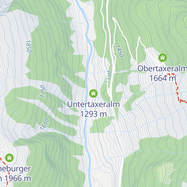 Map of Untertaxeralm