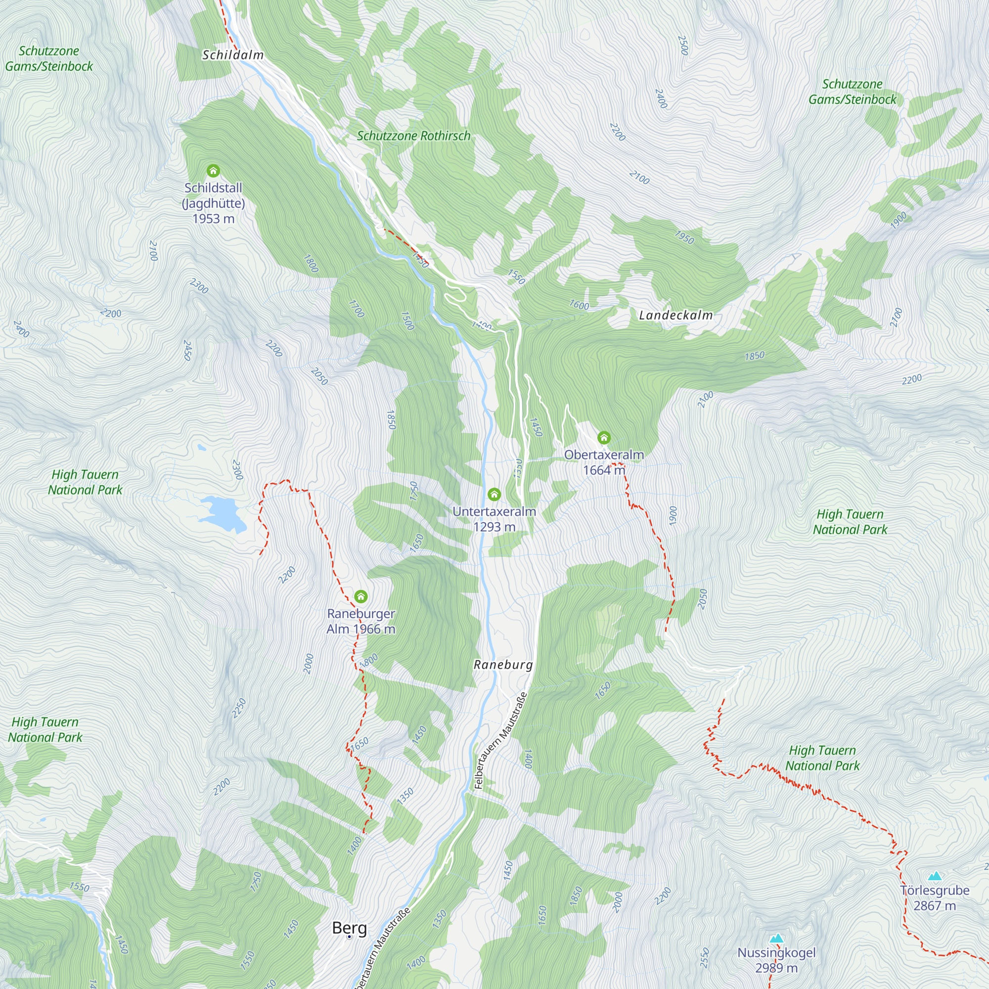 Untertaxeralm map