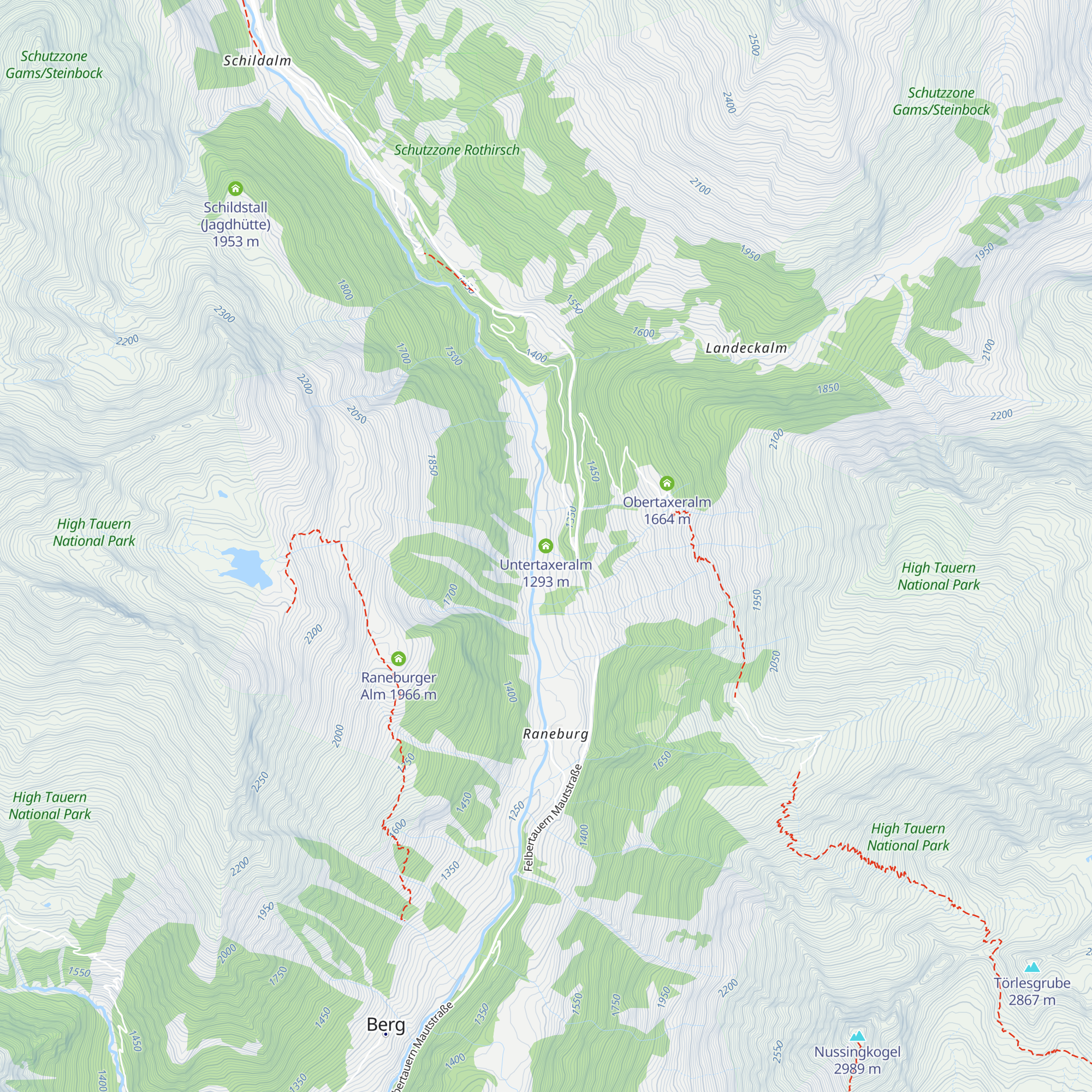 Untertaxeralm map