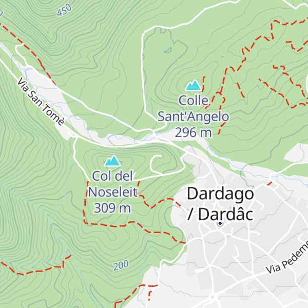 Map of Pizzeria al Ciastelat