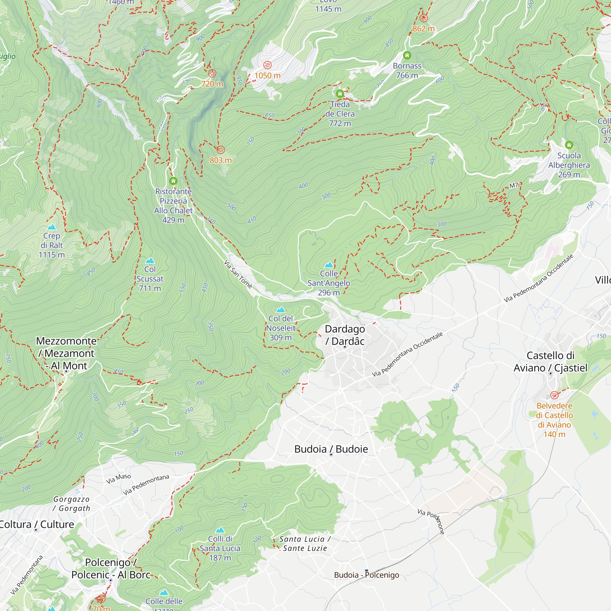 Pizzeria al Ciastelat map