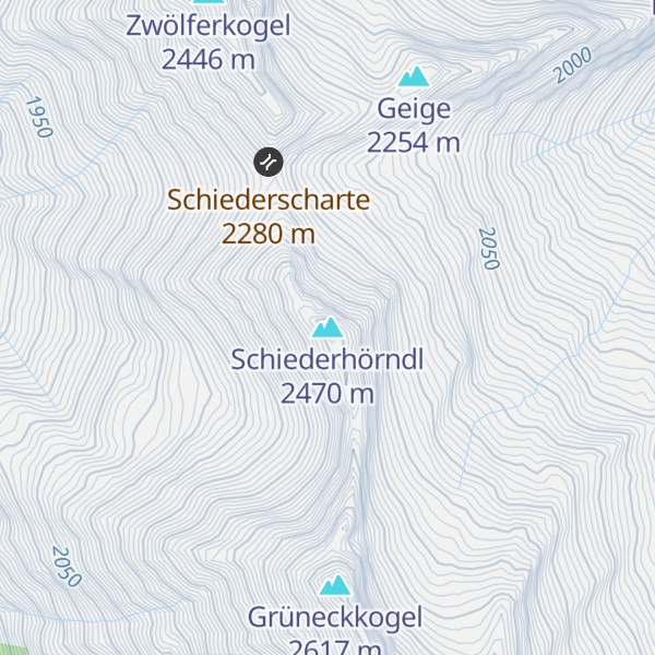 Map of Schiederhörndl