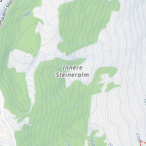Map of Hoanzeralm