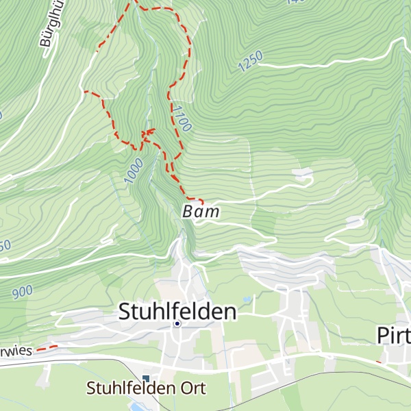 Map of Pension Grubhof