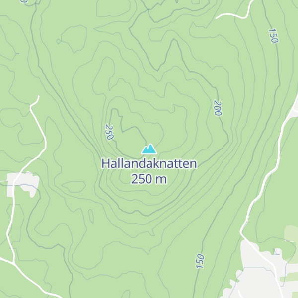 Map of Hallandaknatten