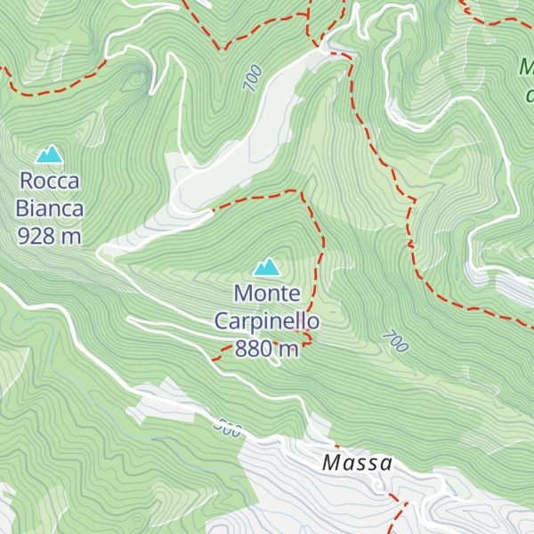 Map of Monte Carpinello