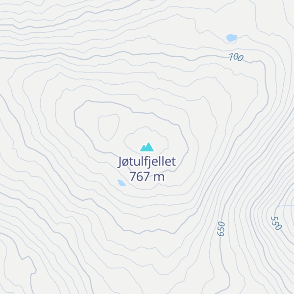 Map of Jøtulfjellet