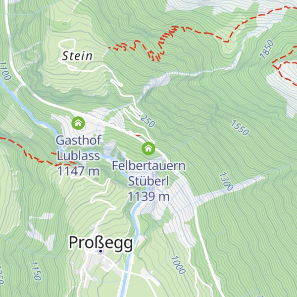 Map of Felbertauern Stüberl
