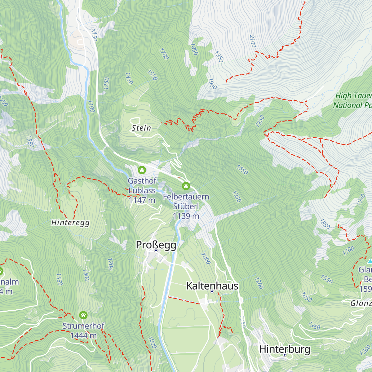 Felbertauern Stüberl map