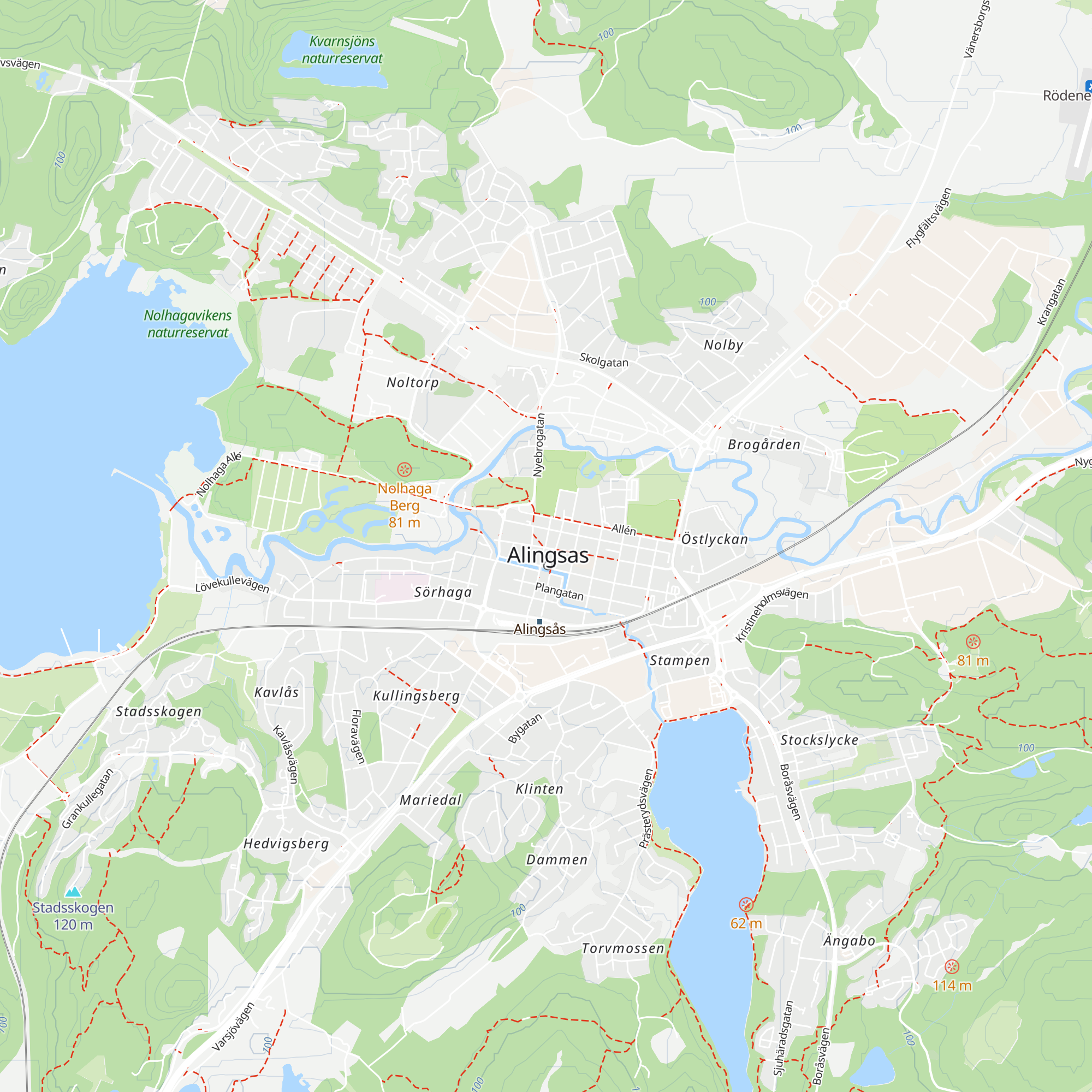 Alingsås Turistinformation map