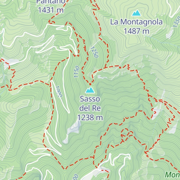 Map of Sasso del Re