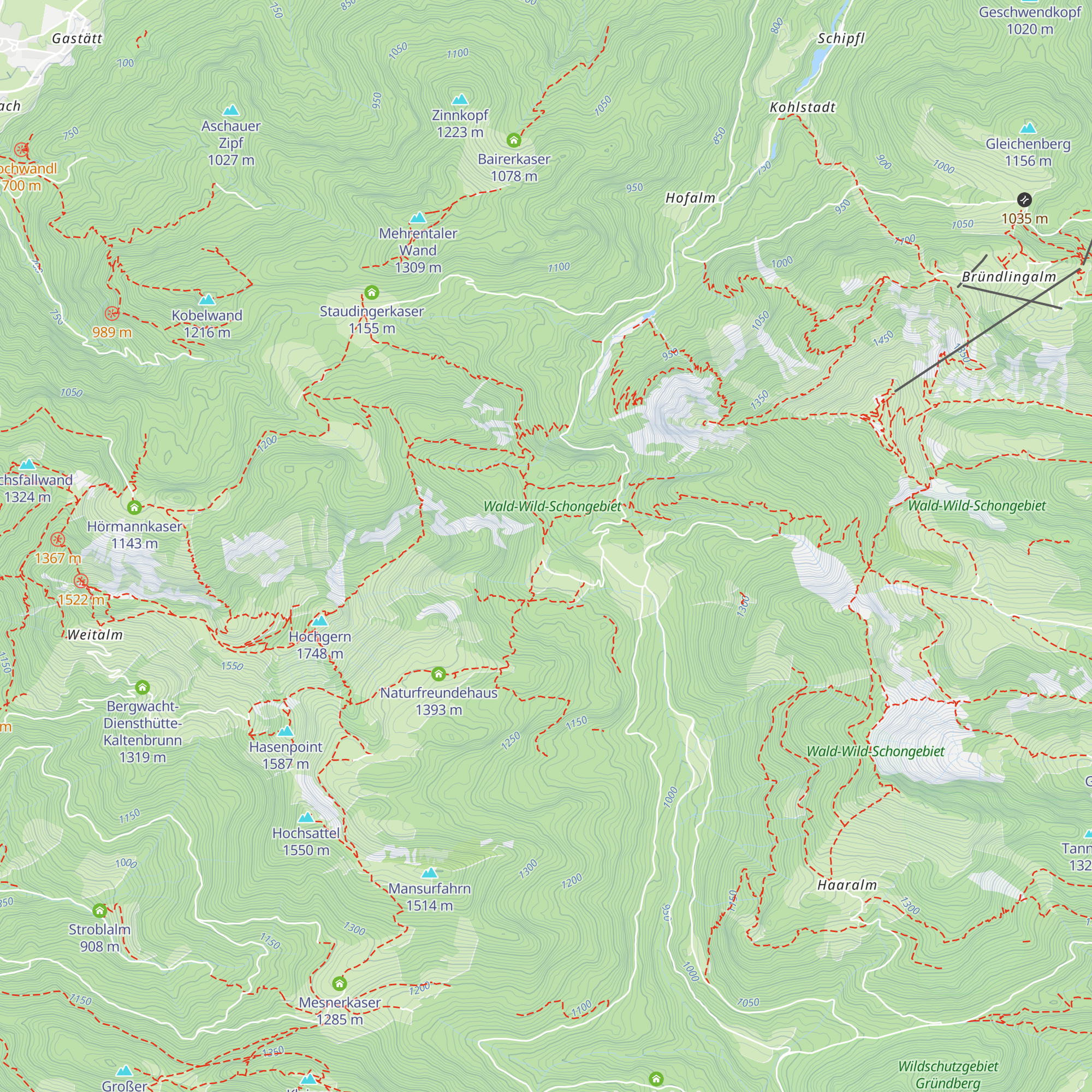 Hinteralm map