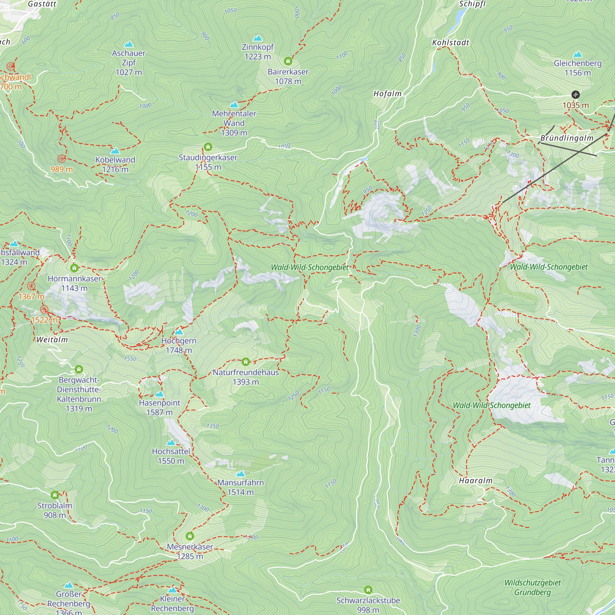 Hinteralm map