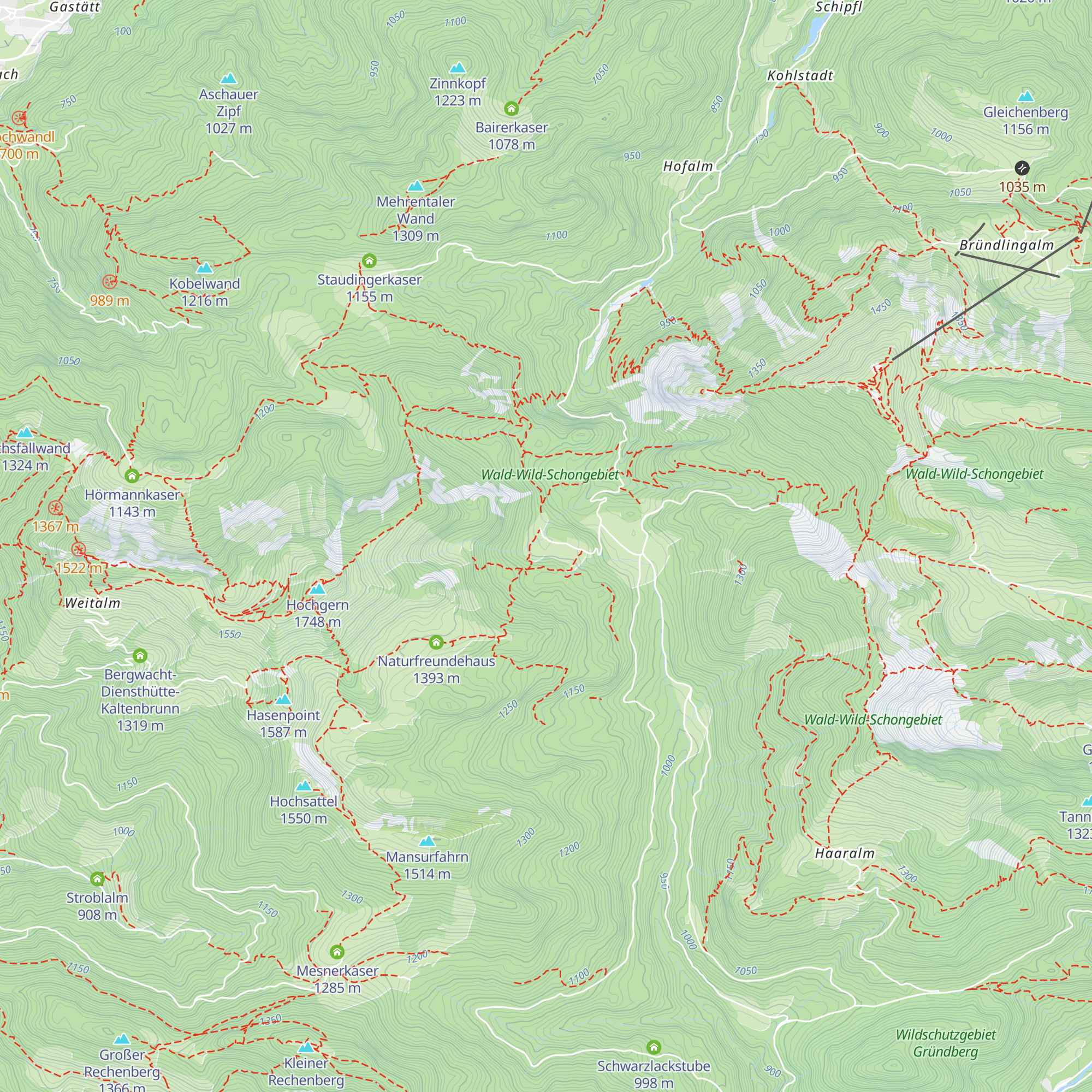 Hinteralm map