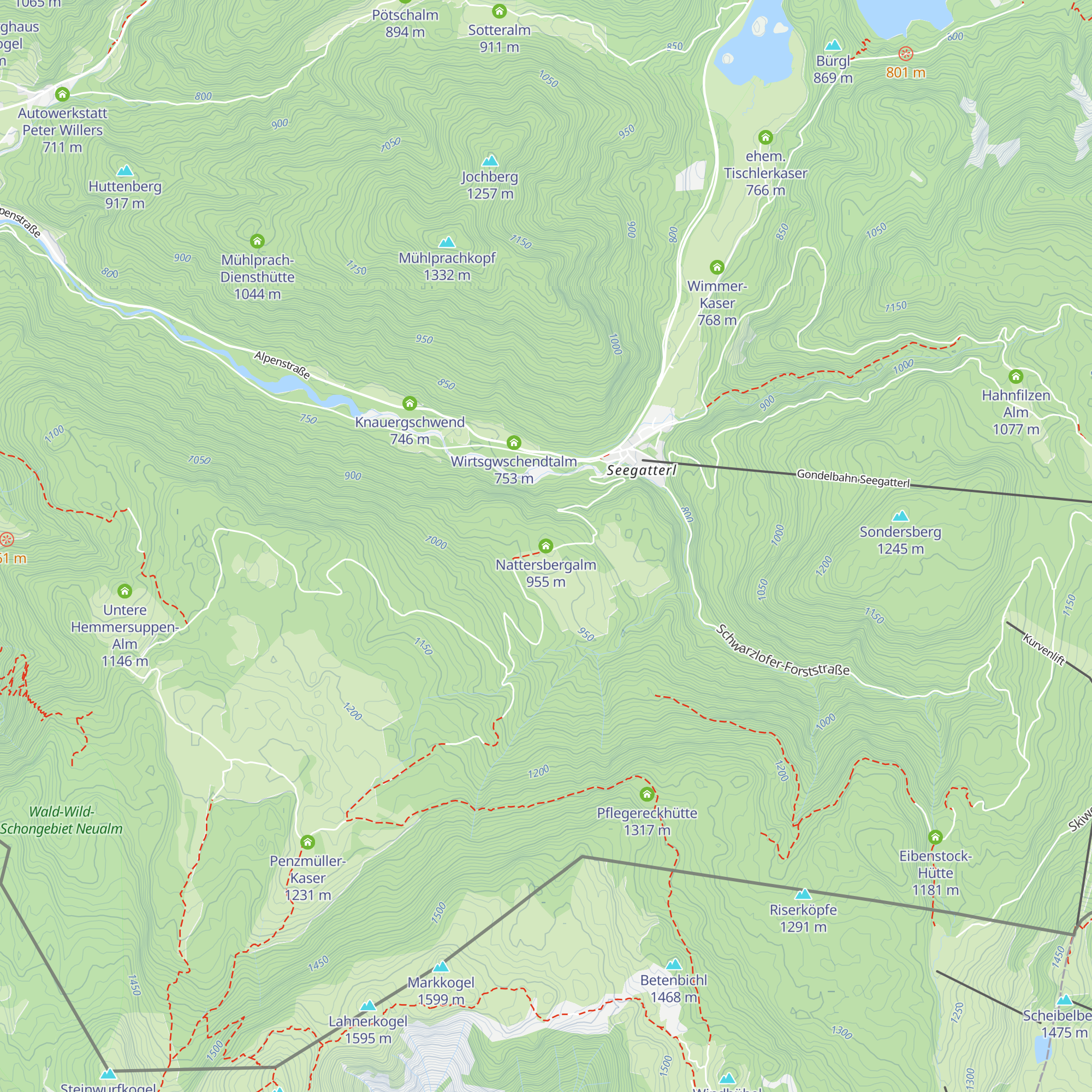 Nattersbergalm map
