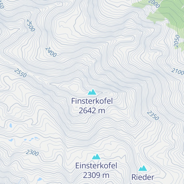 Map of Finsterkofel