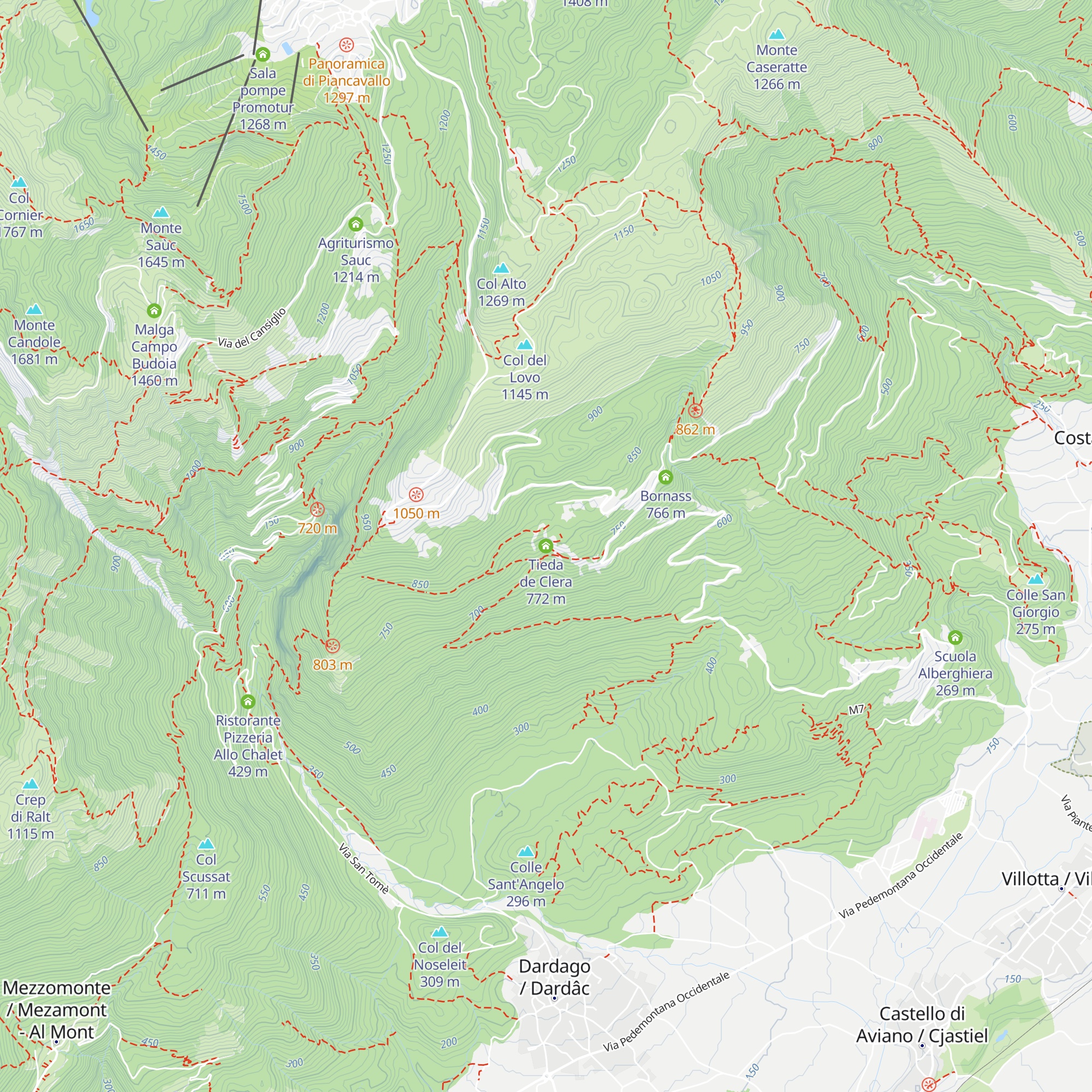 Tieda de Clera map