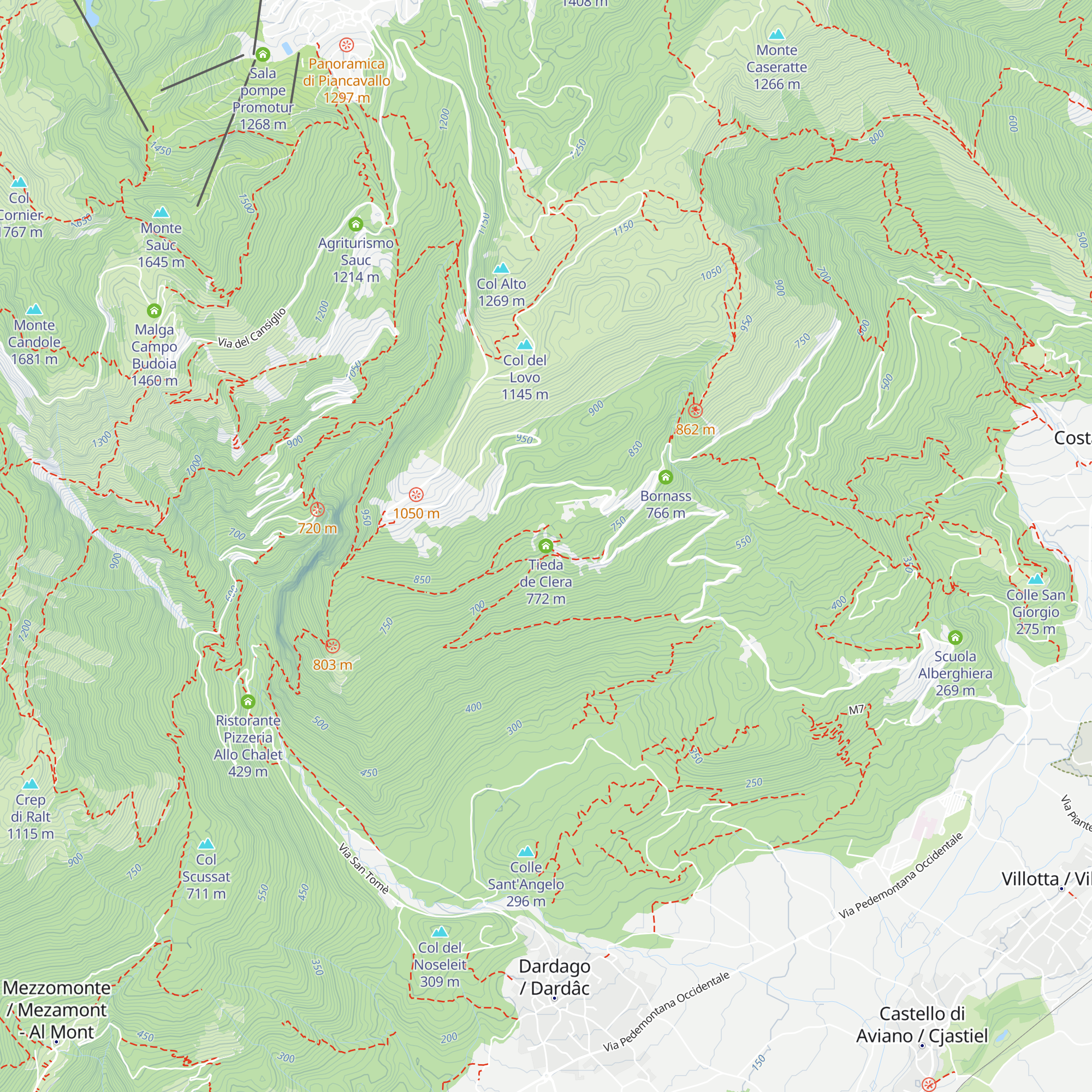 Tieda de Clera map