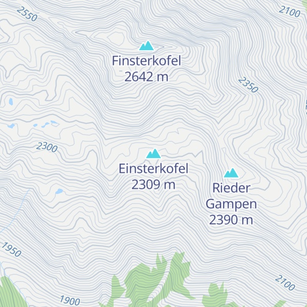 Map of Einsterkofel