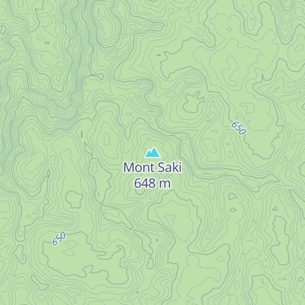 Map of Mont Saki