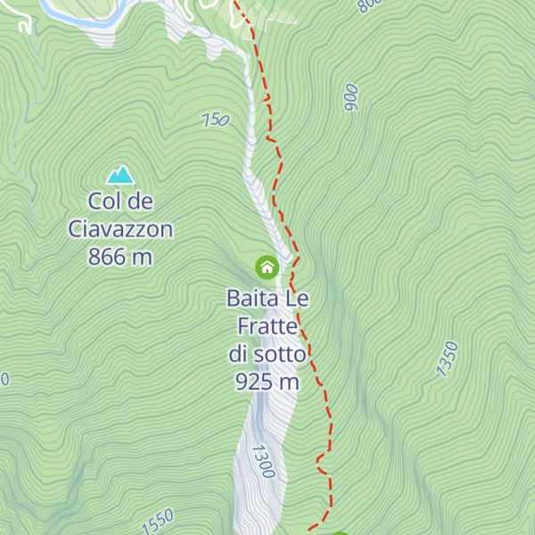 Map of Baita Le Fratte di sotto