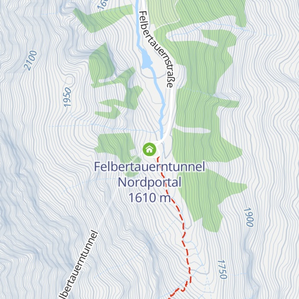 Map of Felbertauerntunnel Nordportal