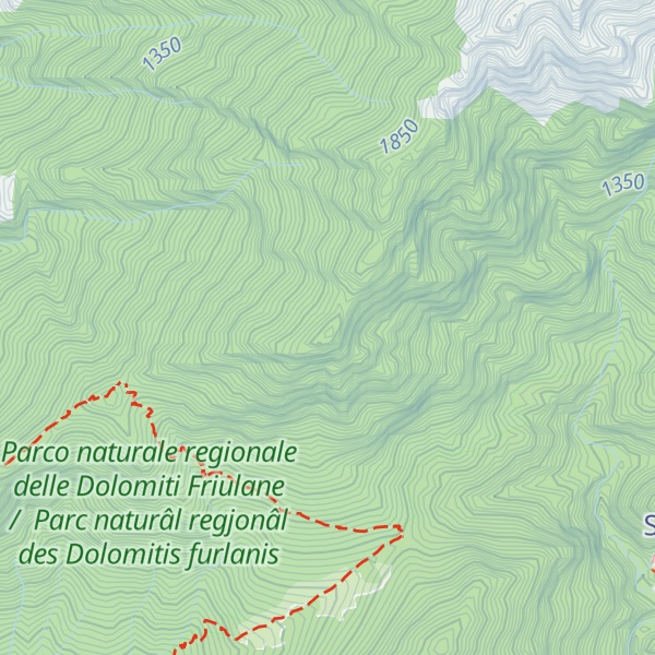 Map of Cima Merlo de On