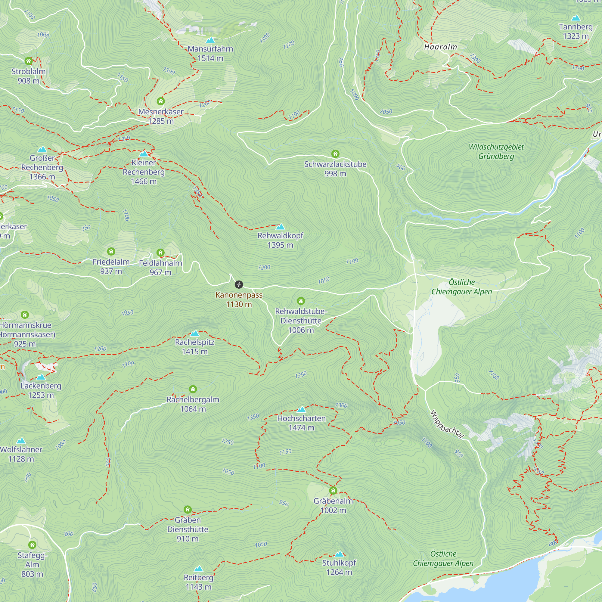 Rehwaldstube-Diensthütte map