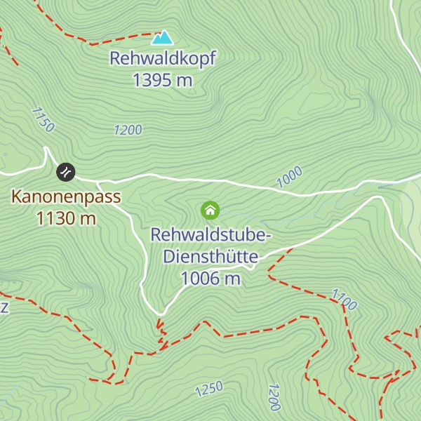 Map of Rehwaldstube-Diensthütte