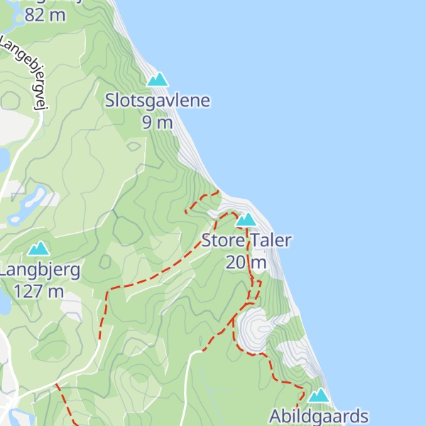 Map of Jydeleje Fald