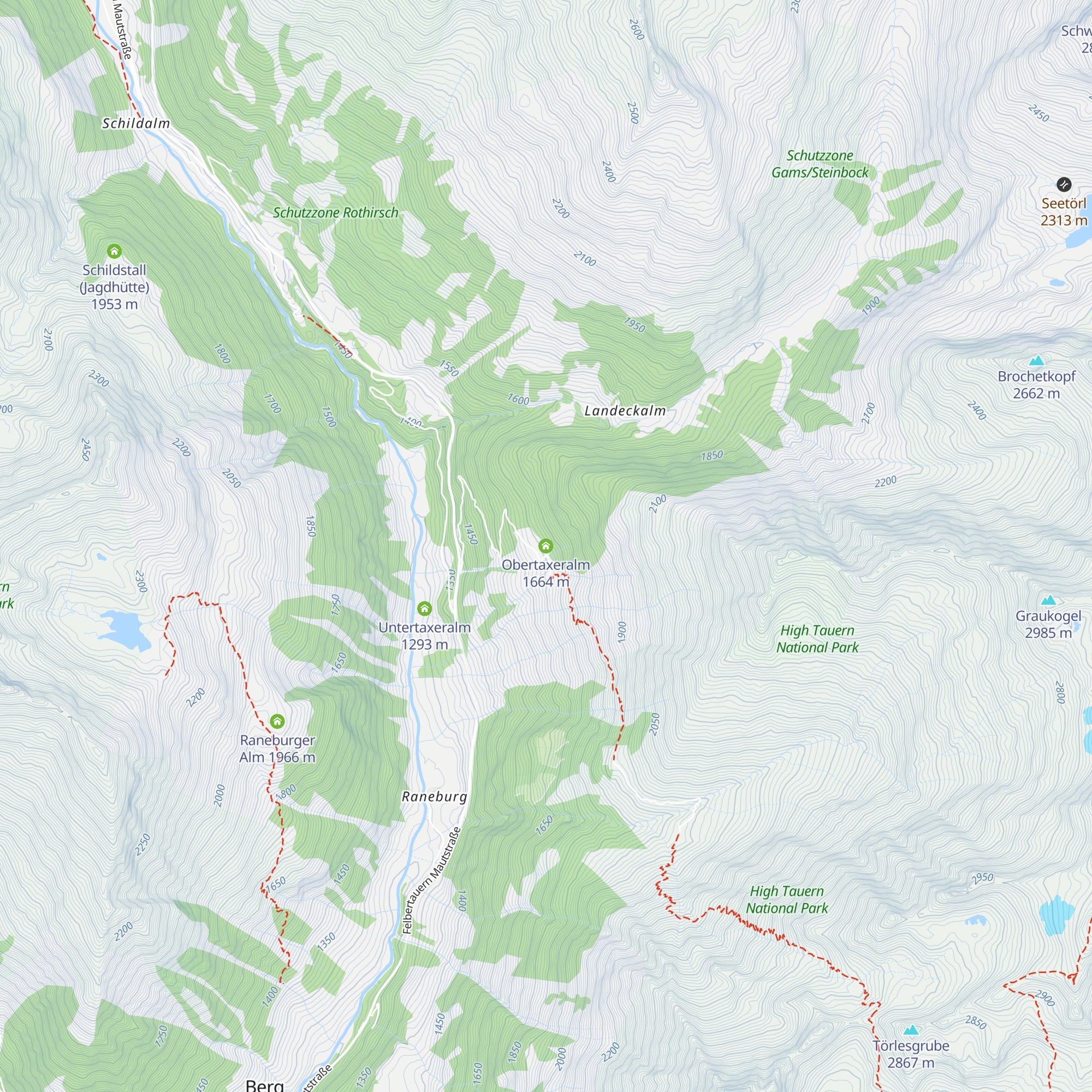 Obertaxeralm map