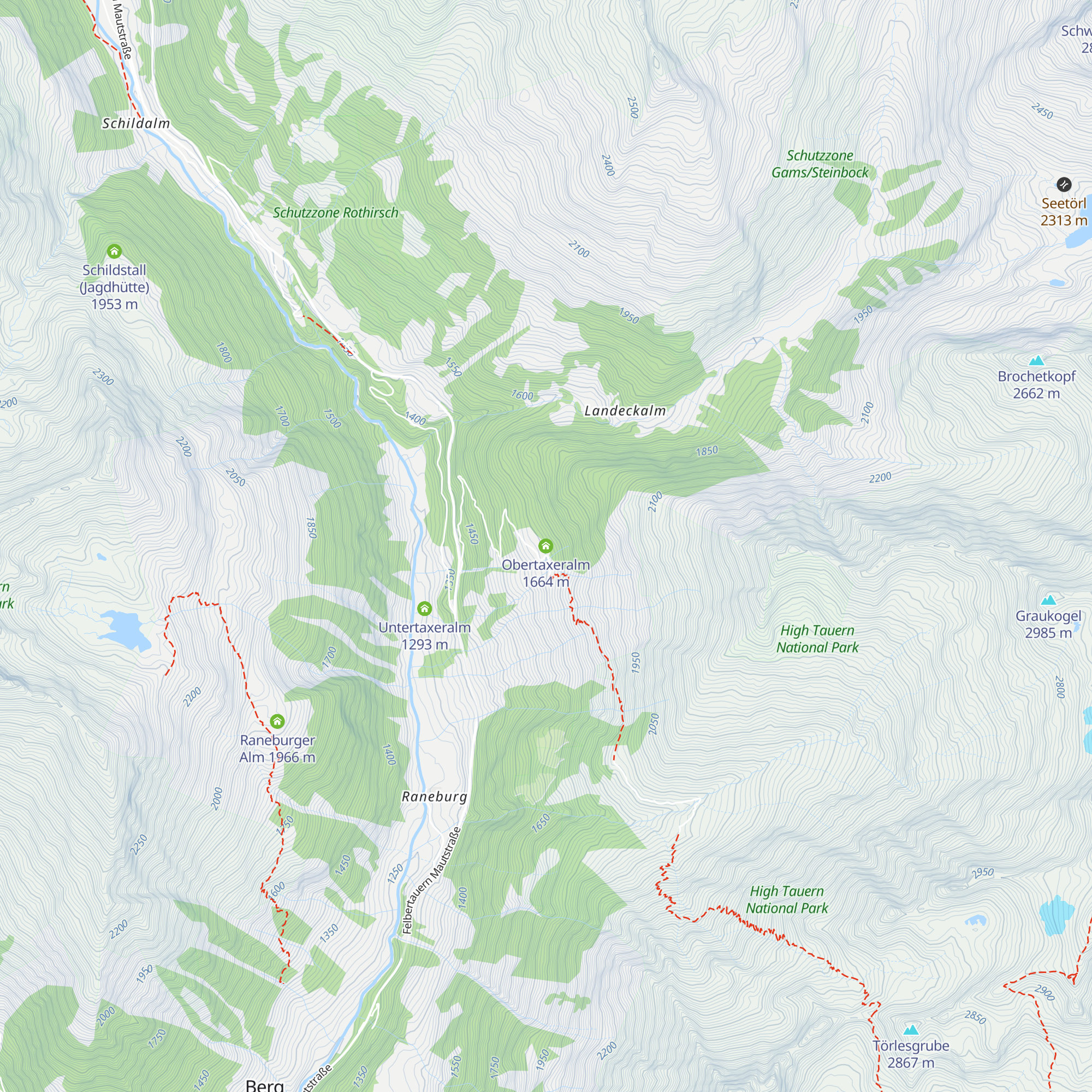 Obertaxeralm map