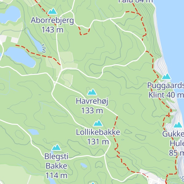 Map of Havrehøj