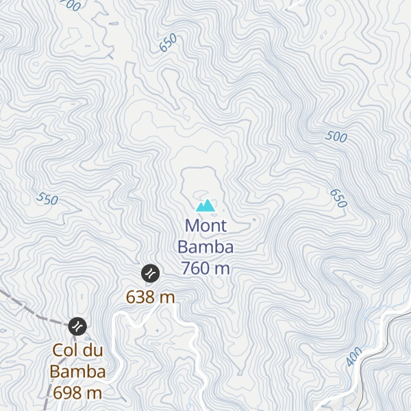 Map of Mont Bamba
