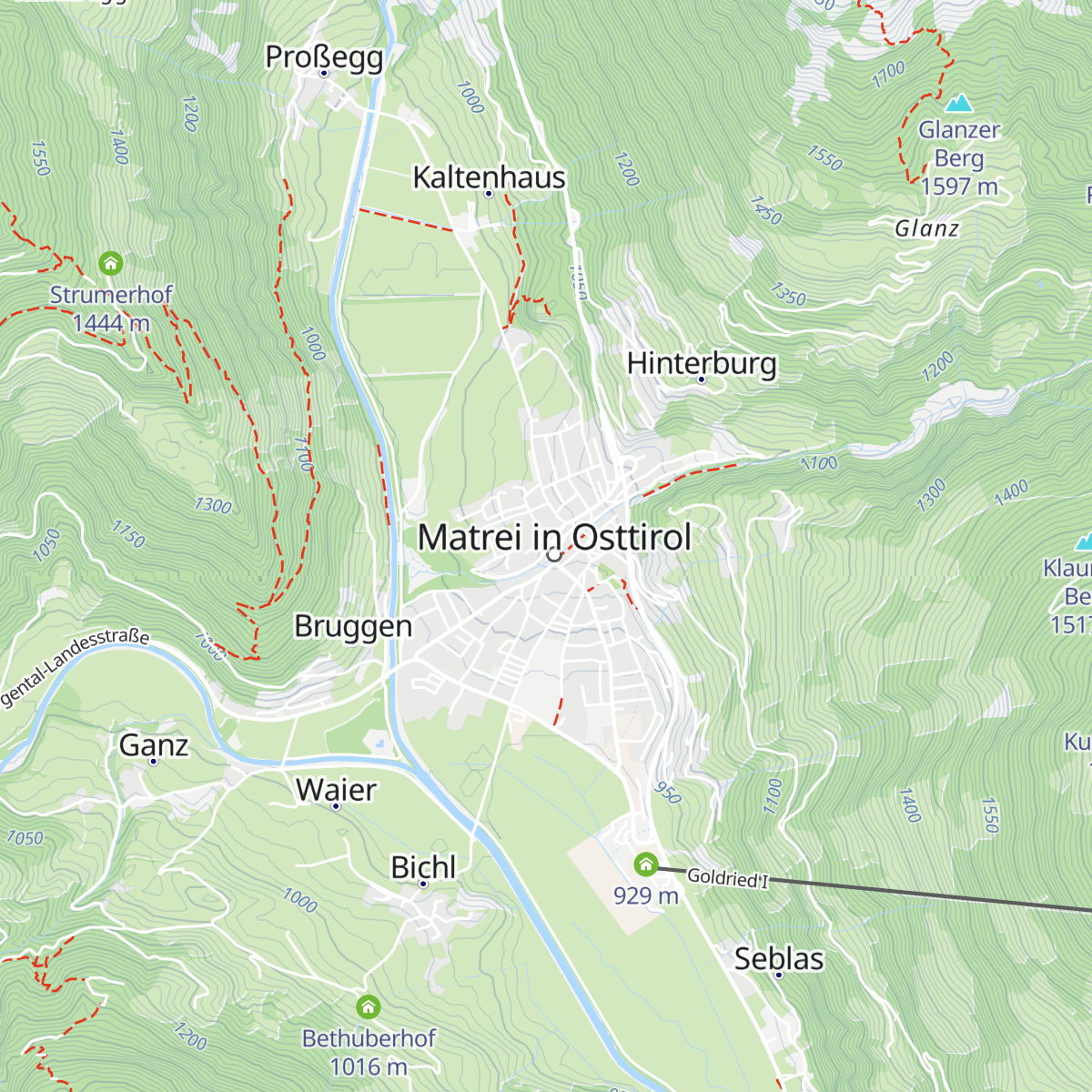 Tourismusinformation Matrei i. O. map