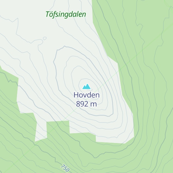 Map of Hovden