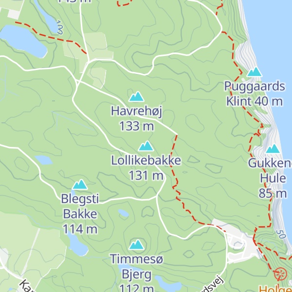 Map of Lollikebakke