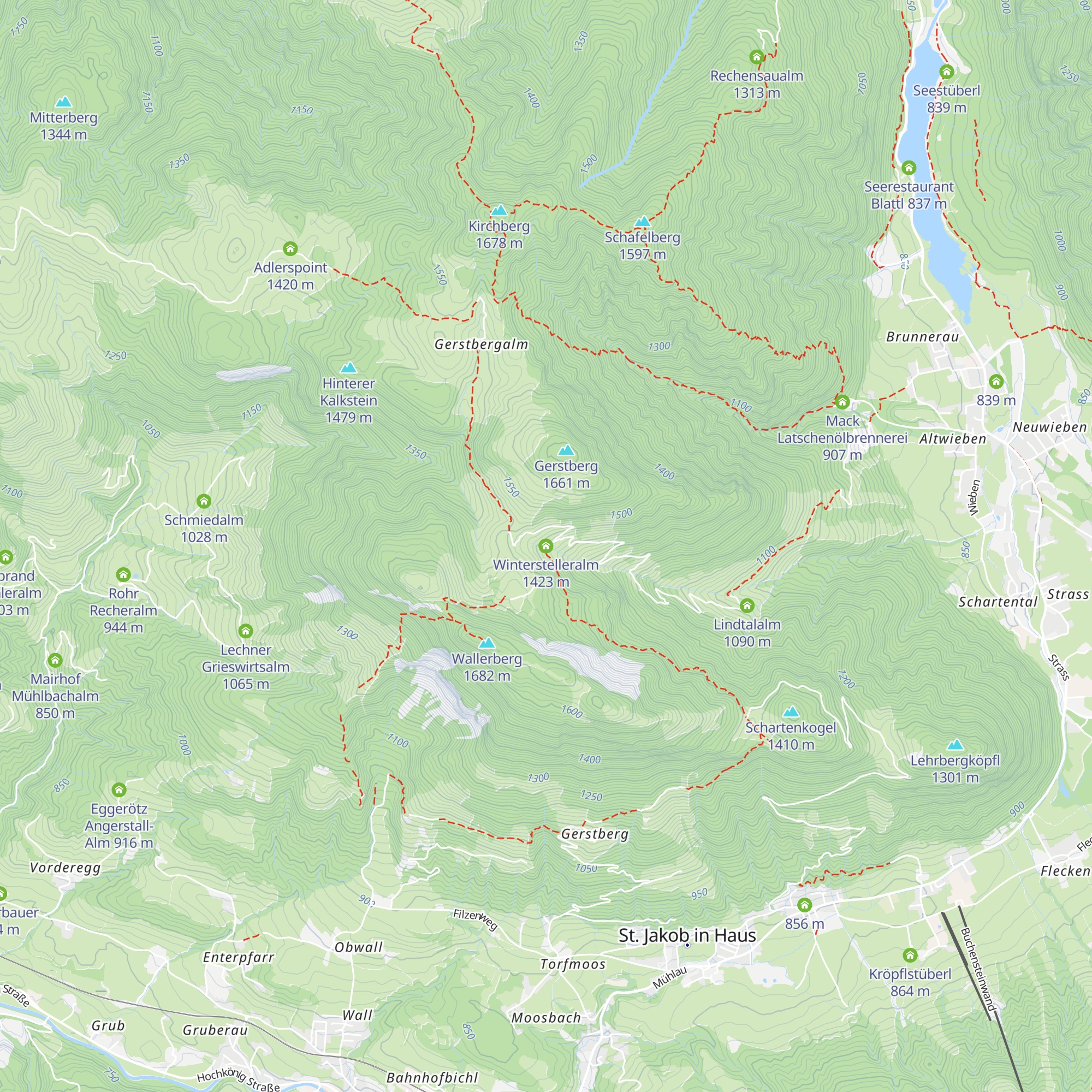 Winterstelleralm map
