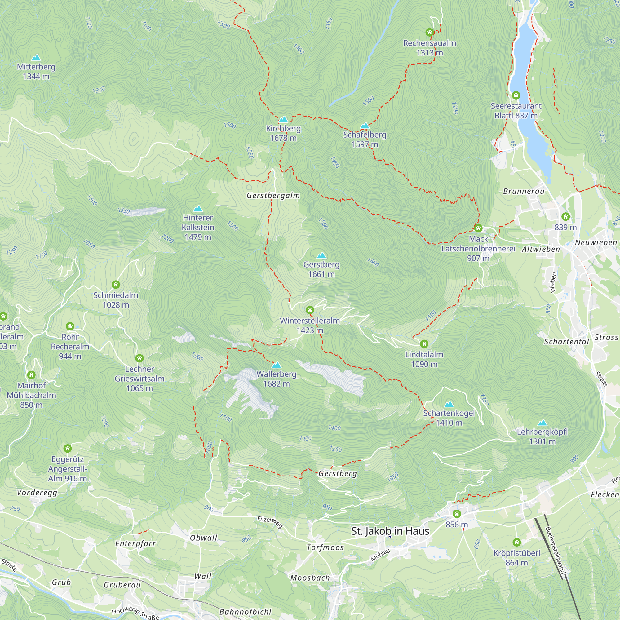 Winterstelleralm map