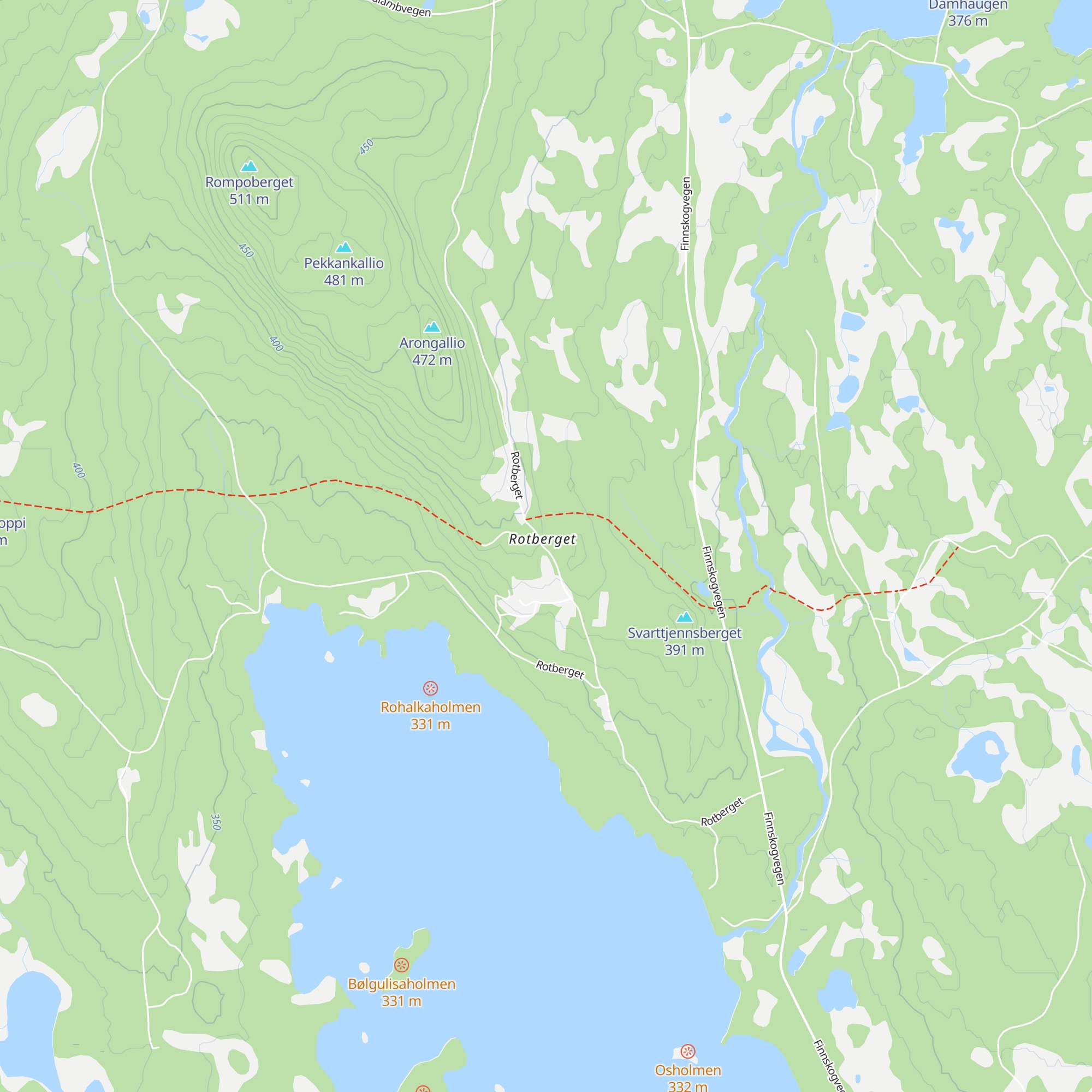 Rotberget bedehus map