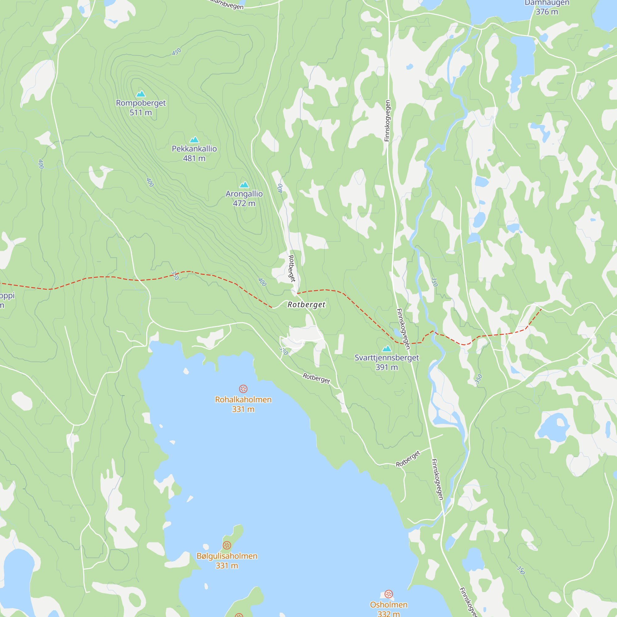 Rotberget bedehus map