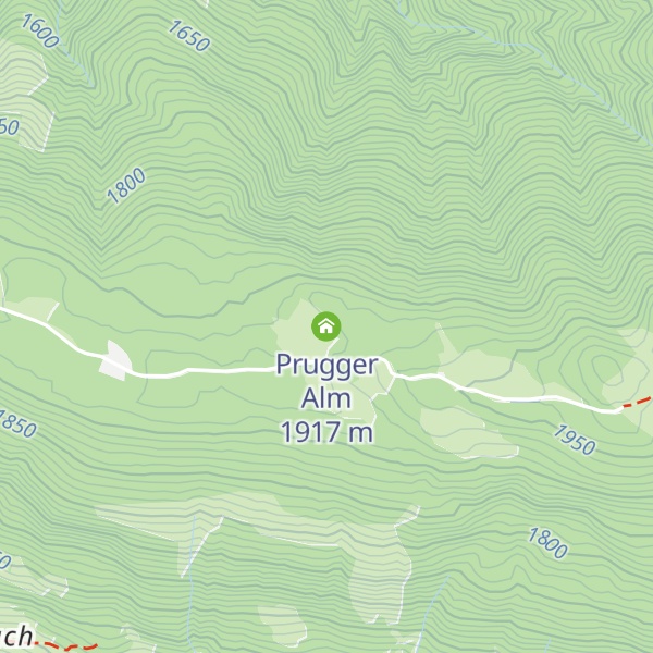 Map of Prugger Alm
